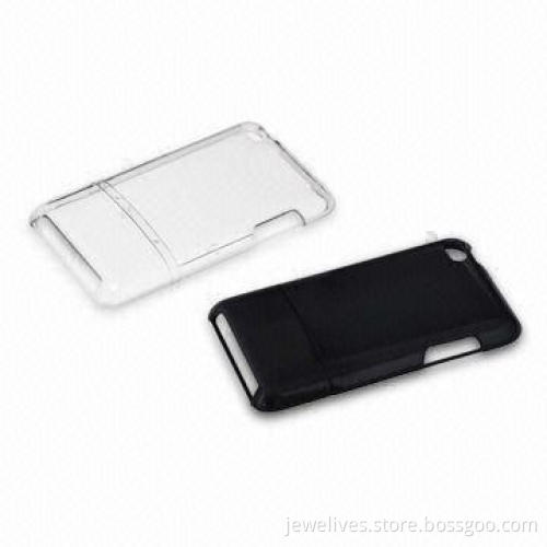 Cases for Apple's iPod, with Black Hard Crystal Protection, Customized Colors Accepted